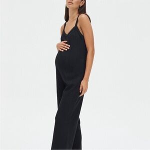 Legoe heritage black hayman maternity ribbed jumpsuit